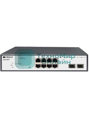 Коммутатор Origo OS2410P/120W OS2410P/120W/A1A 8x1 Гбит/с 2SFP 8PoE 120W настраиваемый