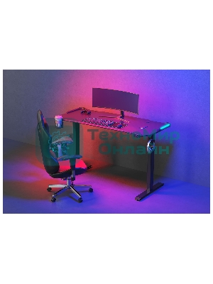 Стол игровой Cactus CS-EDL-GbK столешница МДФ черный, каркас черный