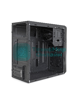 Компьютерный корпус Minitower ExeGate EX286438RUS BA-309U2-350W-8 (mATX, БП AA350 с вент. 8см, 1хUSB+2хUSB 3.0, HD аудио, черный)
