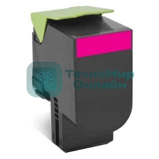 Картридж Lexmark с тонером, пурпурный, 1000 стр. для CX310/410/510, Return