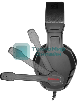 Гарнитура Defender Cujo чёрный/красный, проводная