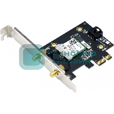 Сетевой адаптер ASUS PCE-AX1800 WIFI 802.11ax, 2402 + 574Mbpsб PCI-E Adapter, 2 антенны; 90IG07A0-MO0B00