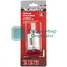 Сверло алмазное Matrix по керамограниту, 30 х 67 мм