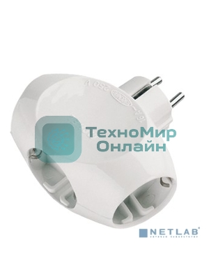 Тройник Makel 3 гнезда 16 А с заземлением круглый