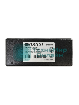 Инжектор PoE Origo OPE301GI 10/100/1000BASE-T 30Вт 100-240В(АС) (OPE301GI/30W/A1A)