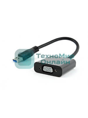Видеоадаптер (конвертер) USB 3.0 --> VGA Cablexpert AB-U3M-VGAF-01, черный