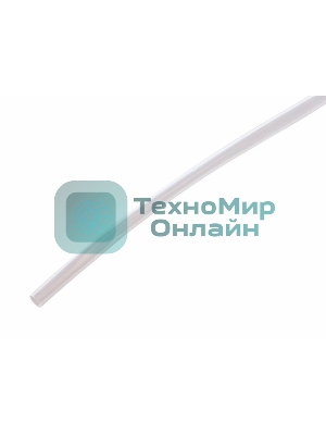 Трубка термоусадочная Rexant Н-1 6.0/3.0 1м прозр.