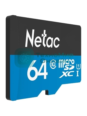Флеш карта microSDHC 64Gb Netac P500 NT02P500STN-064G-S (без SD адаптера) 80Mb/s