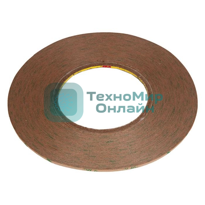 Скотч 3M двухсторонний для монтажа тачскринов, черный, ширина 2мм, длина 55м