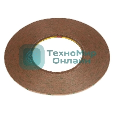 Скотч 3M двухсторонний для монтажа тачскринов, черный, ширина 2мм, длина 55м