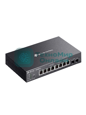 Коммутатор TP-Link SG2210XMP-M2, Smart линейки Omada с 8 портами PoE+ 2,5 Гбит/с и 2 портами SFP+