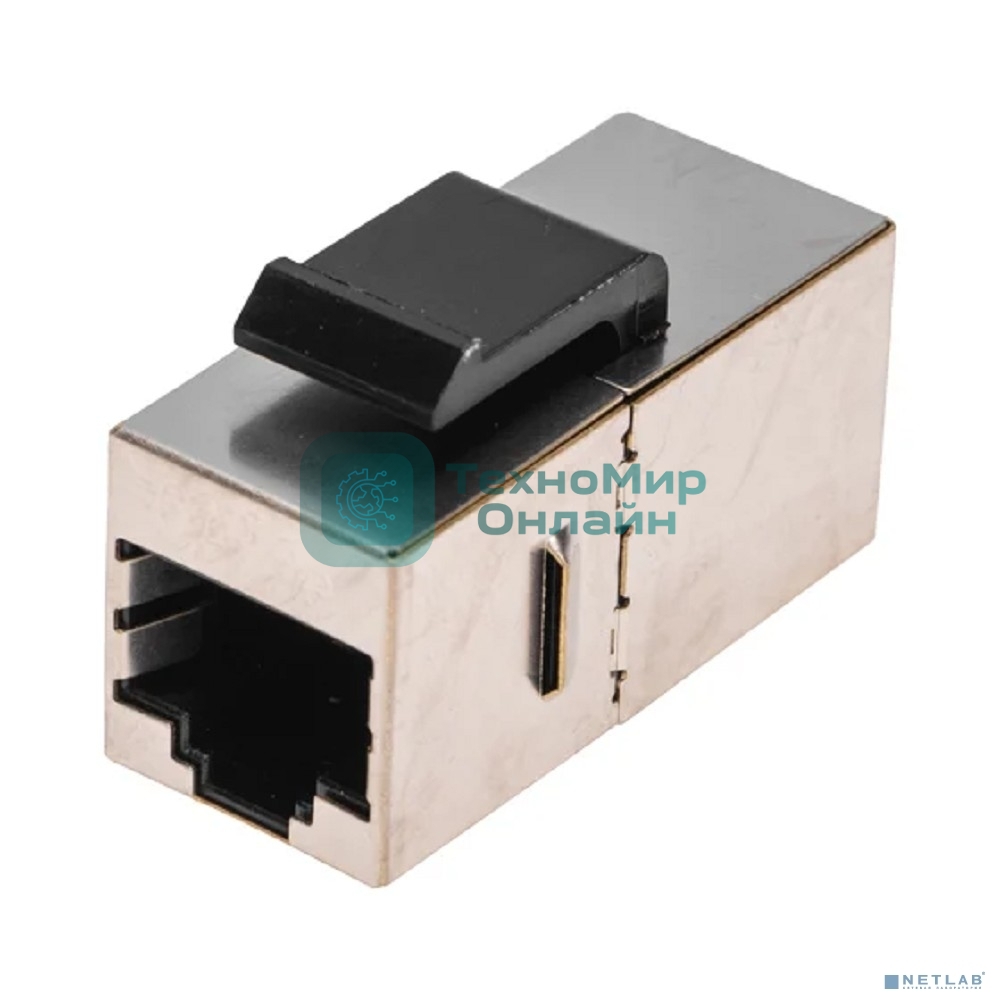 Адаптер проходной формата Rexant Pro Keystone, Jack RJ-45(8P8C), FTP, CAT 5e