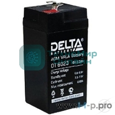 Батарея Delta DT 6023(2,3 А\ч, 6В) свинцово- кислотный аккумулятор