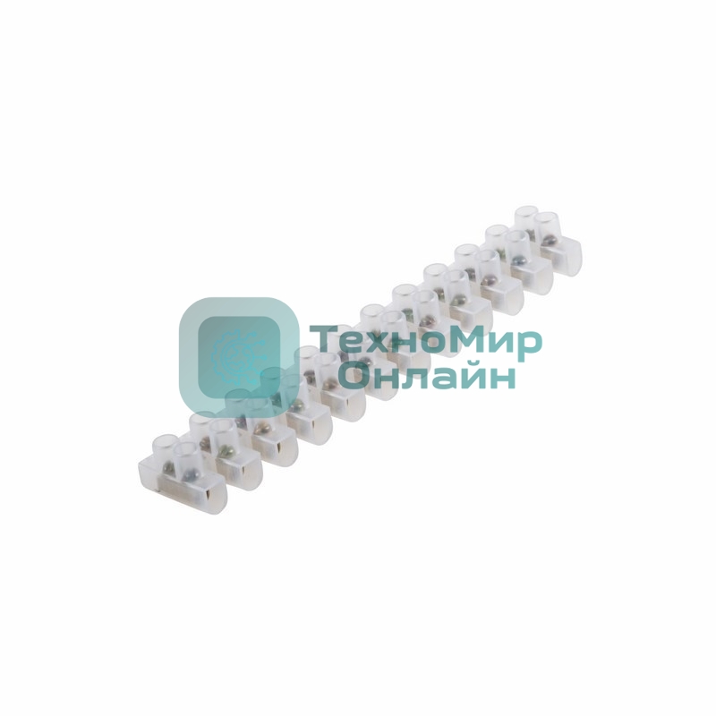 Клеммная колодка винтовая KВ-6 (2,5-6 мм²), ток 6 A, полиэтилен белый (ЗВИ) СМАРТКИП