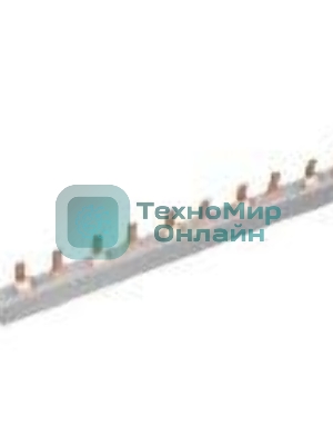 Шина соединительная PIN 2ф 63А мед. изол. 54мод (дл.1м) EKF pin-02-63