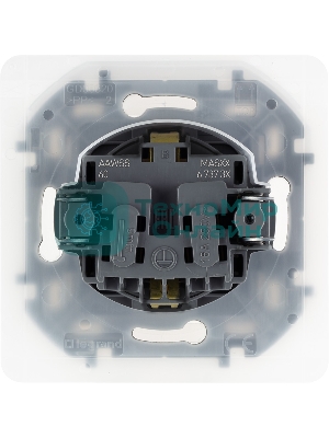 Розетка 2К+З IP44 с крышкой и шторками немецкий стандарт 16А 250 В антрацит