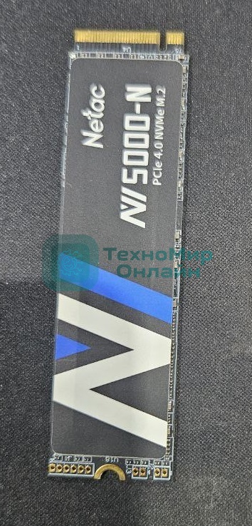 (Из ремонта, рабочий, гарантия 14 дней, OEM) Накопитель SSD Netac NV5000 Pro, 500Gb, M.2 2280, PCIe 4.0 x4, NVMe, R/W 4800/2700, с радиатором