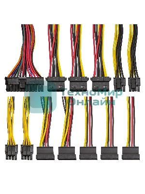 Блок питания ExeGate UN750 (EX292178RUS-PC), 750Вт, 120мм, серебряный