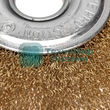 Щетка дисковая для УШМ Kranz латунь 125 мм, отв. 22,23 мм