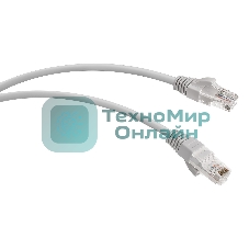 Патч-корд WRline WR-PC-RJ45-UTP-5E-5-GY UTP RJ-45 вил.-вилка RJ-45 cat.5e 5м серый LSZH (уп.:1шт)