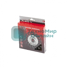 Щетка Matrix для УШМ, 125 мм, М14, Плоская, крученая проволока 0,8 мм