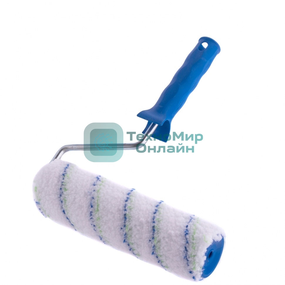 Валик Сибртех Водные краски, 250 мм, ворс 12 мм, D - 48 мм, D ручки - 8 мм