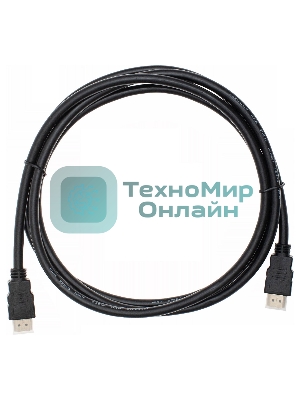 Кабель аудио-видео Cactus CS-HDMI.1.4-2 HDMI (m)/HDMI (m) 2м. позолоченные контакты черный