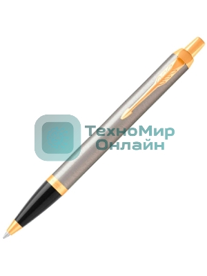 Ручка шариковая Parker IM Core K321 (CW1931670) Brushed Metal GT, M, синие чернила, подарочная коробка