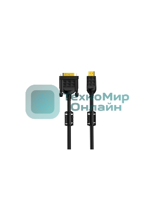 Кабель HDMI AM/DVI(24+1)M, 3 м, CU, 1080P@60Hz, 2F, VCOM CG484GD-3M