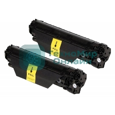 Картридж лазерный Cactus CS-CE285AD черный, комплект 2х1600 стр., для HP LJ P1102/P1102W/M1130/M1132