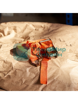 Стяжка для груза Rexant багажная с крюками, с храповым механизмом, 10х0.038 м