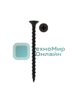 Саморез гипсокартон-металл Kranz 3.5х51, пакет (50 шт./уп.)