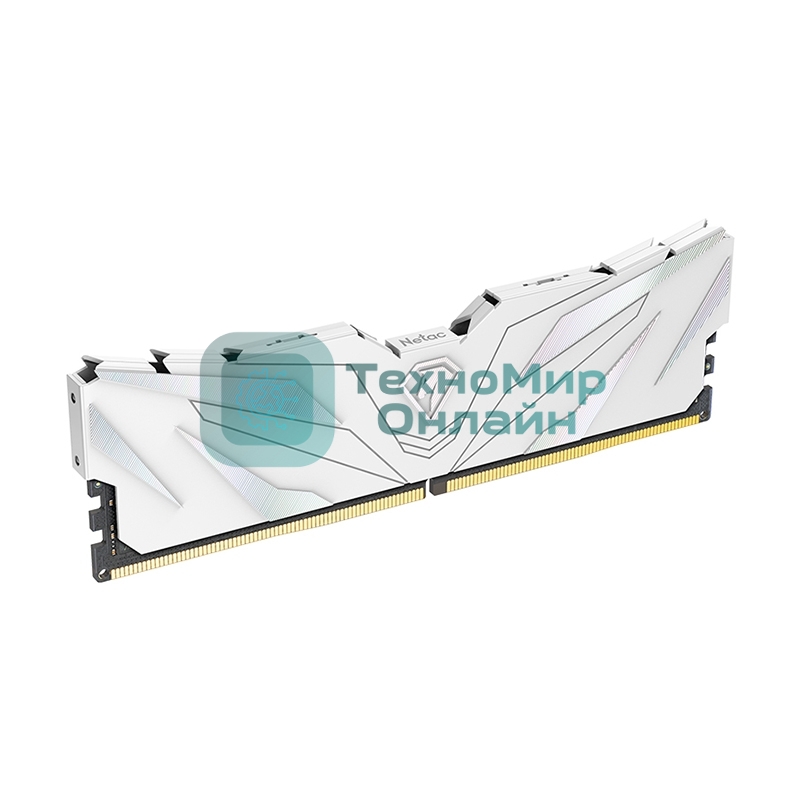 Оперативная память NETAC, DDR4, 16GB (1x16GB), 3200MHz, CL16, DIMM, с радиатором, белый