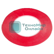 Скотч двусторонний прозрачный 3M 865373 с красной защитной лентой толщина 1мм, ширина 2мм длина 10м