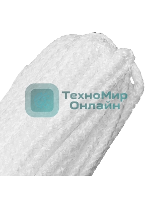 Шнур вязаный полипропиленовый Сибртех с сердечником, 6 мм, L20 м, 180-200 кгс, белый