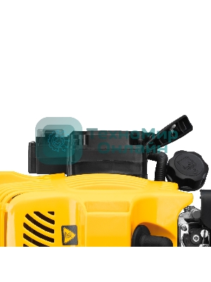 Триммер бензиновый Denzel DT-43E, 43 см3, неразъемная штанга, электростартер, состоит из 2 частей