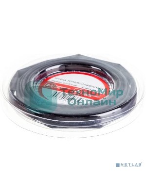 Трубка термоусаживаемая Rexant 6,0/3,0 мм черная, ролик 2,44 м