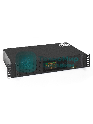 Источник бесперебойного питания ExeGate ServerRM UNL-1000.LCD.AVR.2SH.3C13.USB.2U 1000VA/650W, Color LCD, AVR, 2*Schuko+3*C13, USB, 2U, установка в стойку, черный