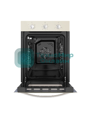 Шкаф духовой электрический Maunfeld EOEC516BG, встраиваемый, 51л, дверца с 2 стеклами, бежевый