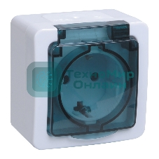 Розетка IEK ERMP12-K03-16-54-EC РСб20-3-ГПБд роз 1м с з/к о/у IP54 (цвет крышки:дымчатый) ГЕРМЕС PLUS