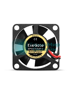 Вентилятор для корпуса ExeGate ExtraPower EP03010S2P-5 черный, 30 мм, 12000 об/мин, 33 дБ, 2 pin