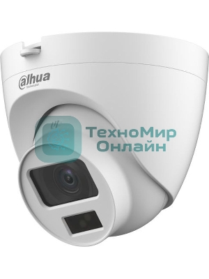 Камера видеонаблюдения аналоговая Dahua DH-HAC-HDW1200CLQP-IL-A-0280B-S6 2.8-2.8мм HD-CVI HD-TVI цв. корп.:белый (DH-HAC-HDW1200CLQP-IL-A-0280B)