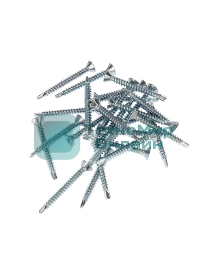 Саморез оконный Kranz сверло, 3.9х35, белый цинк, упаковка поставщика (8 000 шт.)