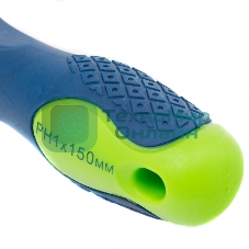 Отвертка Сибртех PH1 х 150 мм, CrV, двухкомпонентная рукоятка