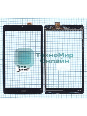 Сенсорное стекло (тачскрин) PB80JG2586-R1. черное