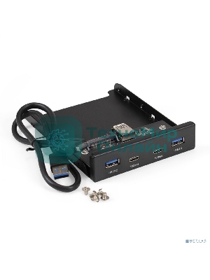 Планка USB на переднюю панель ExeGate U3H-622, 3,5