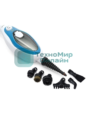 Швабра паровая Kitfort KT-1004-1 1500Вт голубой/белый