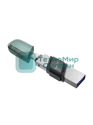 Флешка USB Sandisk 128Gb iXpand Flip SDIX90N-128G-GN6NE USB3.1 зеленый/серебристый