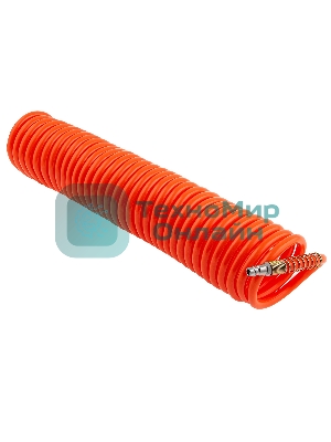 Шланг спиральный воздушный Stels 8х12 мм, 18 бар, с быстросъемными соединениями, 10 м