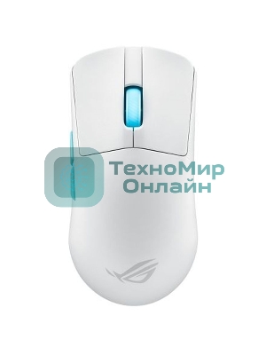 Мышь беспроводная/проводная ASUS ROG Harpe Ace Aim Lab Edition белый, 36000 dpi, радиоканал, Bluetooth, USB, кнопки - 5